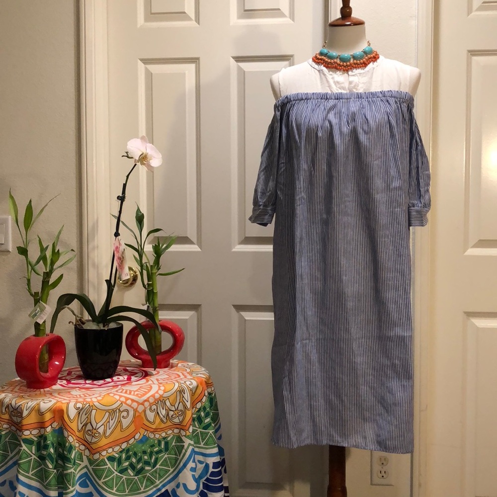 ♥️NEW POPREAL STRIPE DRESS SIZE: MEDIUM